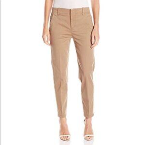 Vince Coin Pocket Cropped Flat Front Chino Khaki Pants 2